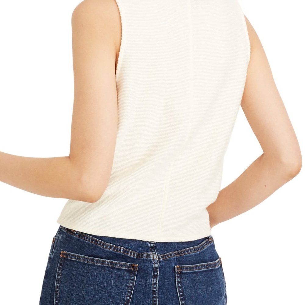 Texture & Thread Front Button Tie Tank - Picture 2 of 4